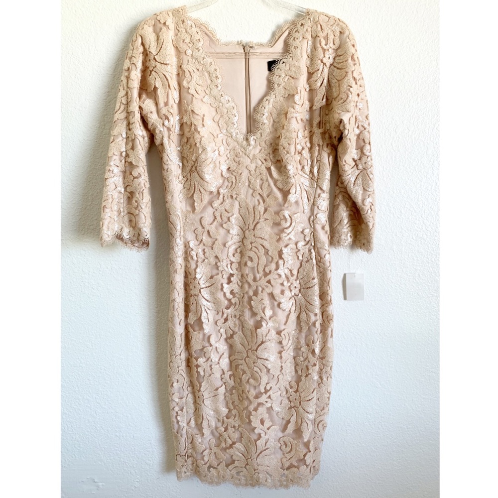 Tadashi Shoji | sequin lace jute dress